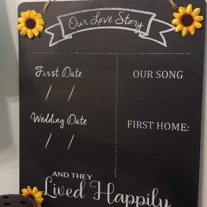 Our Love Story Sign